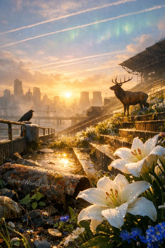 SavedWorld technologies cinematic overview showing recovery, infrastructure, and a living landscape carried forward through disciplined progress.