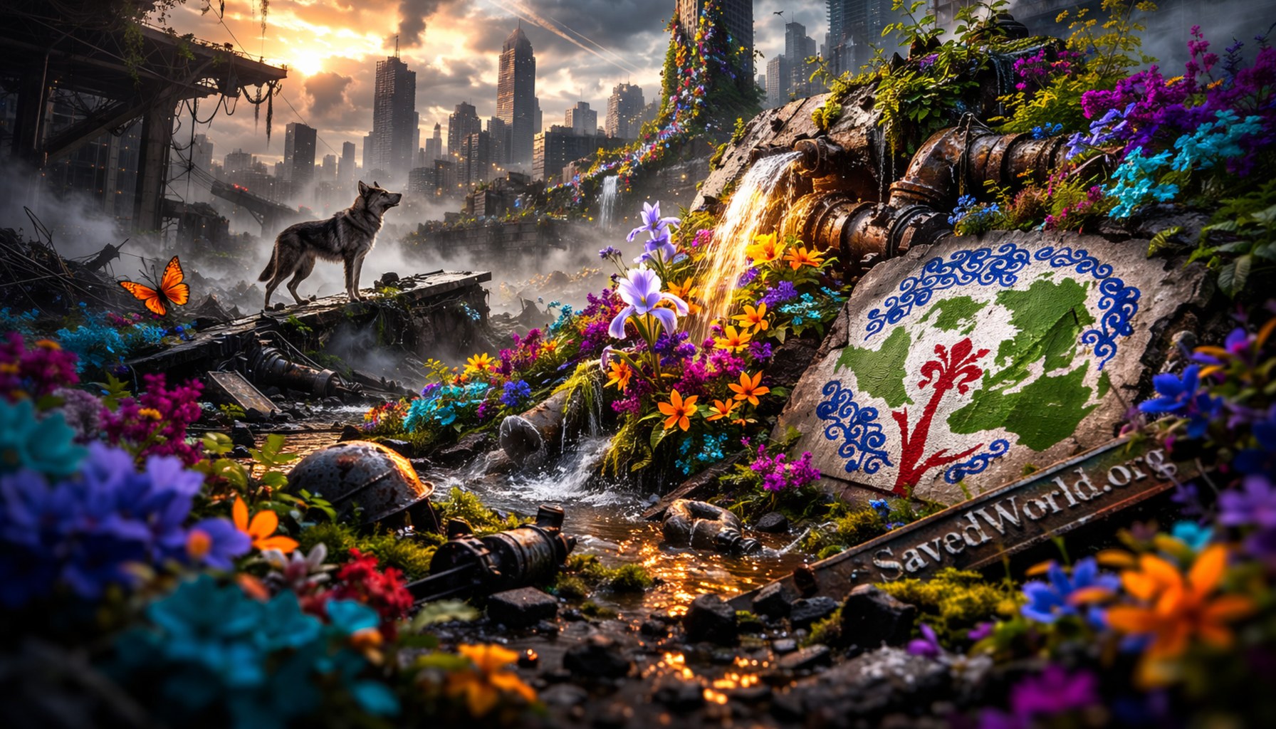 SavedWorld technologies cinematic overview showing recovery, infrastructure, and a living landscape carried forward through disciplined progress.